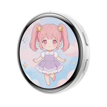 Anime Digital Badge - HD Touchscreen Photo & Video Display Pin for Cosplay, Parties & Fandoms