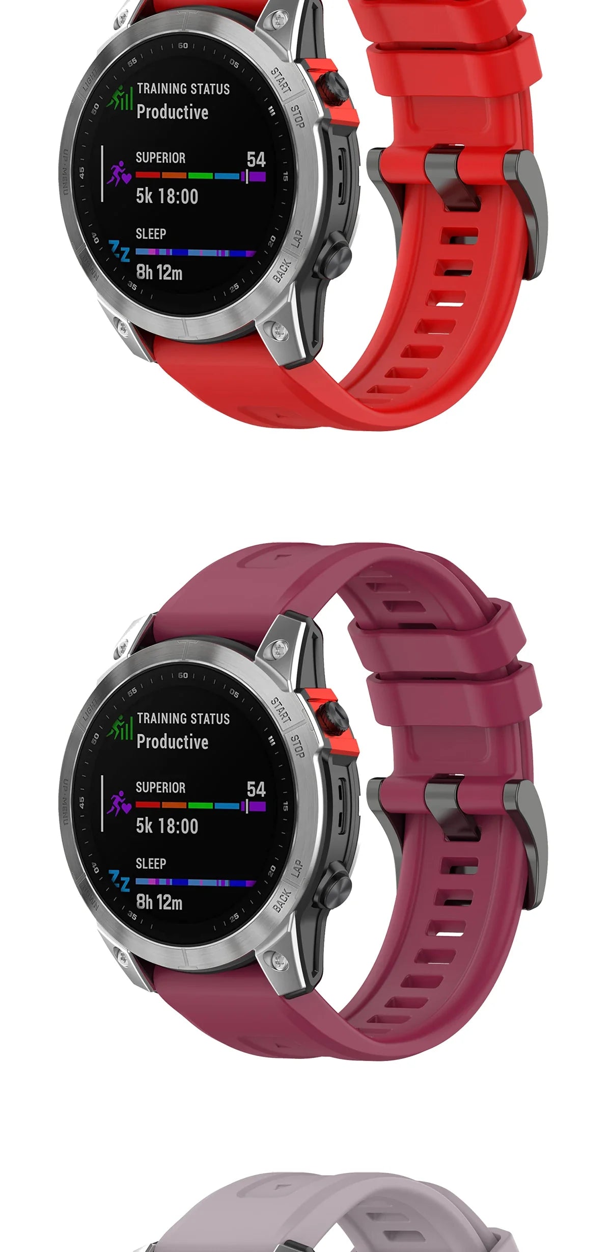 Silicone Watch Strap for Garmin Fenix 7X/7/7S/6/6X/5X/5S/3HR/945/935 – QuickFit 20/22/26mm Wrist Band