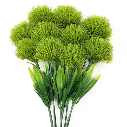 10PCS Artificial Dandelion Flower Bouquet – Mixed Plastic Fake Flowers for Wedding, Home, Party & DIY Table Decoration