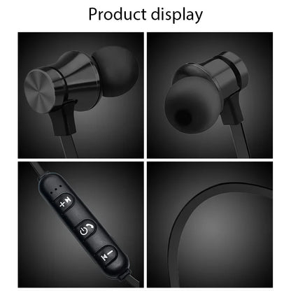 XT11 Wireless Sports Earphones – In-Ear Waterproof Neckband Bluetooth Headset with Mic