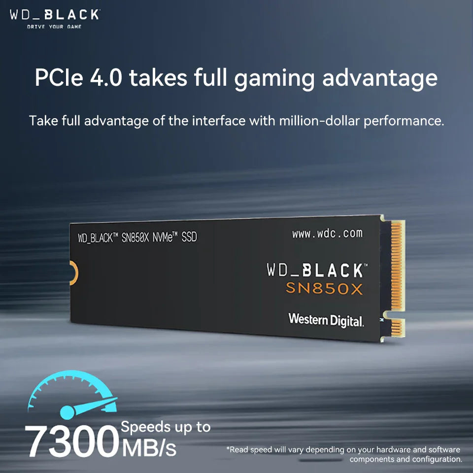 Western Digital WD SN850X 1TB/2TB SSD – NVMe Gen4 PCIe M.2 2280 Internal Solid State Drive for PS5, Desktop & Laptop