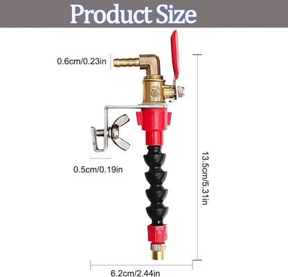 Coolant Misting Nozzle System – Dust-Proof Water Sprayer for Marble, Tile & Brick Cutting Machines