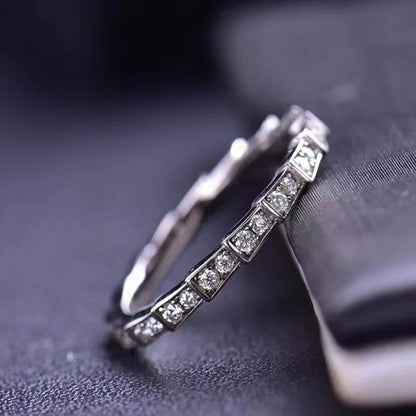 100% Pass Diamond Tester Pen & Moissanite Ring – Matching 925 Sterling Silver Wedding Band for Women