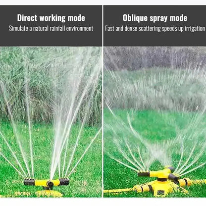 360-Degree Automatic Rotating Lawn Sprinkler - Large Area Coverage Garden Water Sprayer for Efficient Yard Irrigation