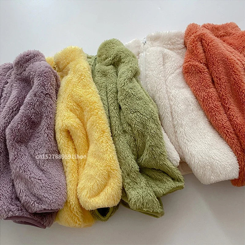 Kids Winter Coats 2024 - New Warm Fleece Jacket for Boys & Girls, Autumn & Spring Outerwear for Children