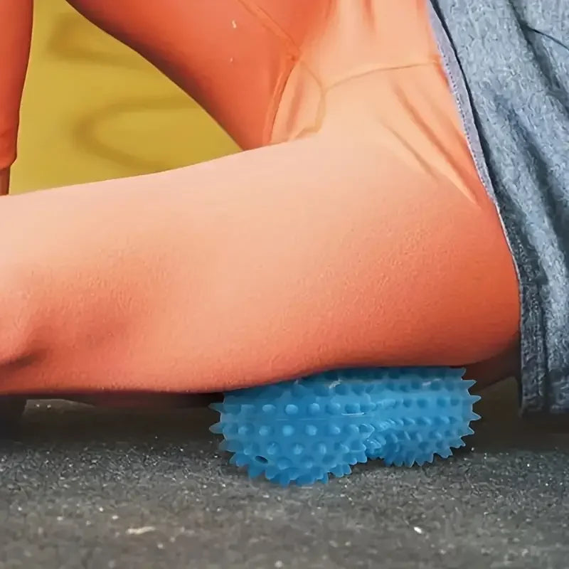 Peanut Massage Spiky Ball for Muscle Pain Relief, Foot Massager & Stress Relief Roller for Plantar Fasciitis