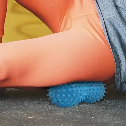 Peanut Massage Spiky Ball for Muscle Pain Relief, Foot Massager & Stress Relief Roller for Plantar Fasciitis