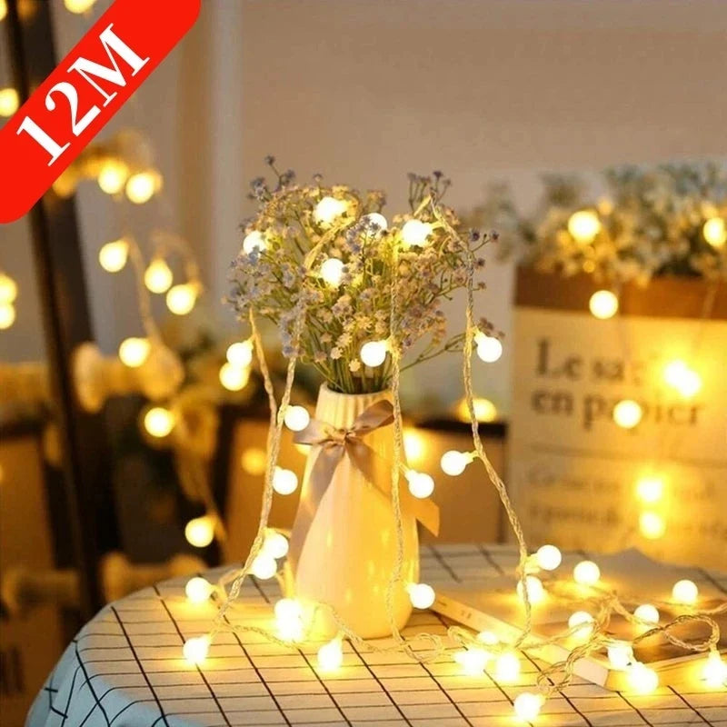 USB/Battery LED String Lights - 10M Outdoor Fairy Garland Lights for Weddings, Gardens & Christmas Decor