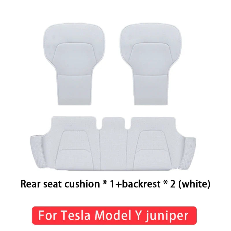Tesla Model Y Juniper 2025-2026 Ventilated Leather Seat Cushion Cover – Breathable Comfort Interior Accessory