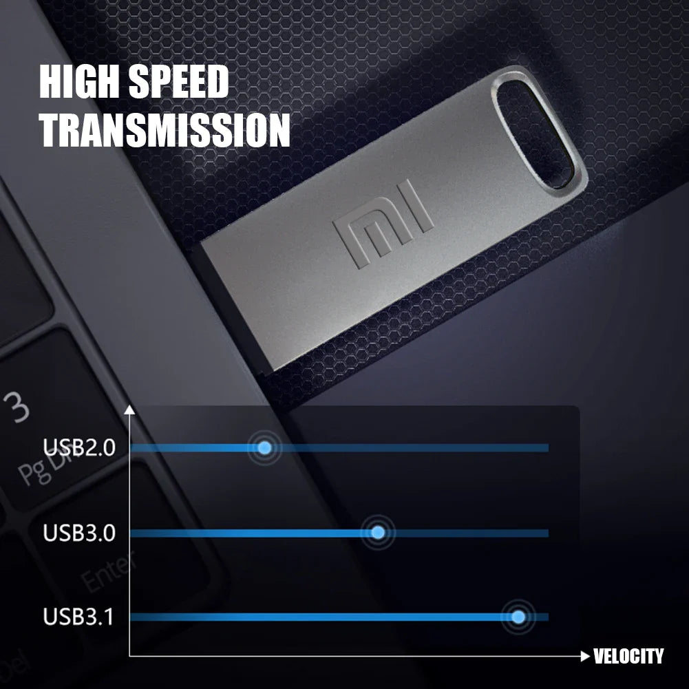 Original Xiaomi 2TB USB 3.0 Pen Drive – High-Speed Metal Flash Storage, Waterproof