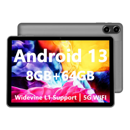 PRITOM TOUCH 10 Plus 10-Inch Android 13 Tablet – 8GB RAM, 64GB Storage (1TB Expandable), WiFi 6, BT5.0, Dual Box Speakers