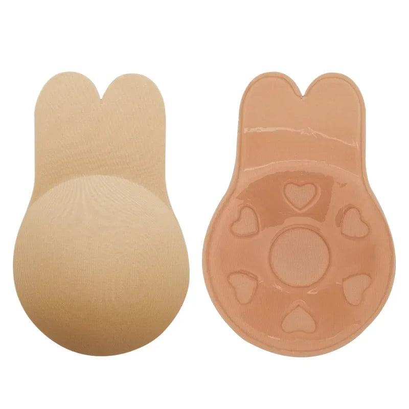 Invisible Nude Push-Up Bra Stickers – Silicone Chest Pasties for Women Wedding Lingerie