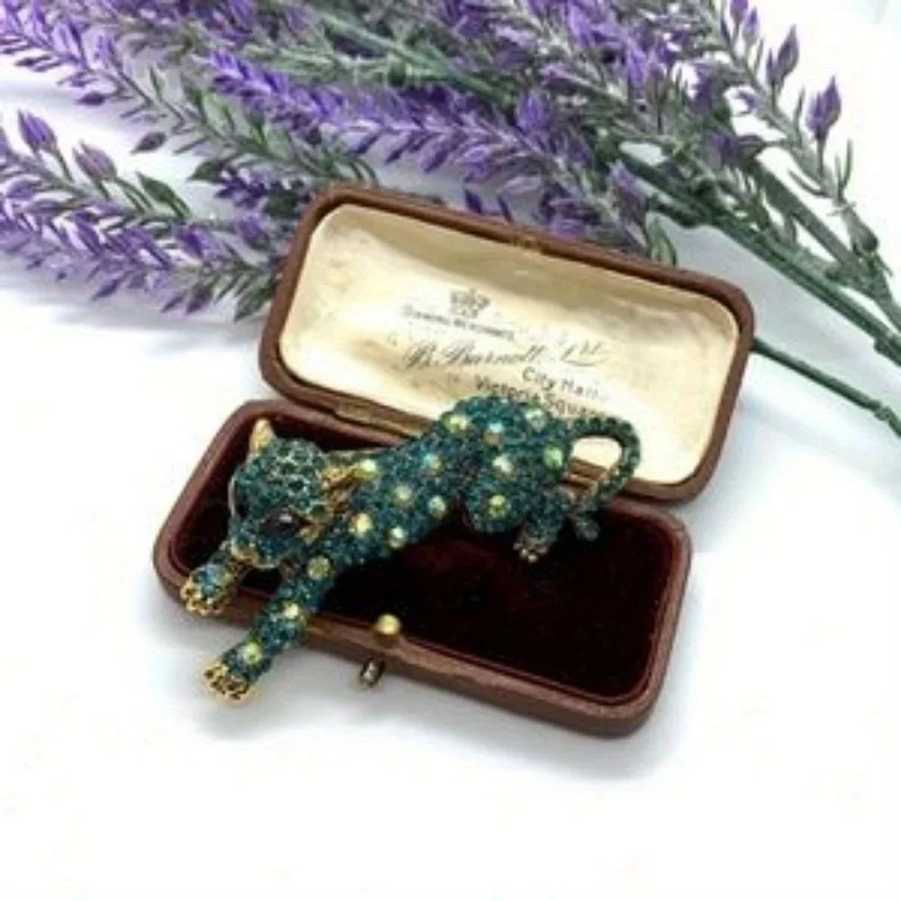 Baroque Leopard Brooch Pin - Luxury Unisex Jewelry Accessory for Wedding Holiday Party Gifts & Costume Decor