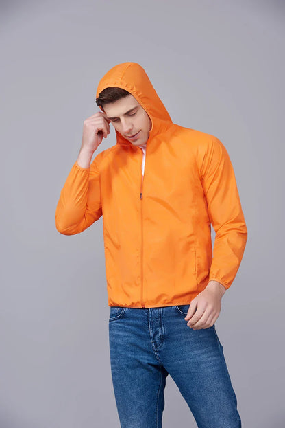 LNGXO Unisex Waterproof Hiking Jacket – Quick Dry Camping Windbreaker, Trekking, Fishing, Anti-UV Rain Coat for Men & Women