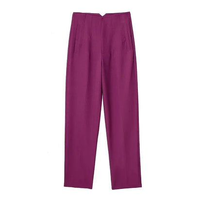 Women High Waist Office Pants - Fashion Formal Pencil Trousers for Workwear Business & Casual Outfits