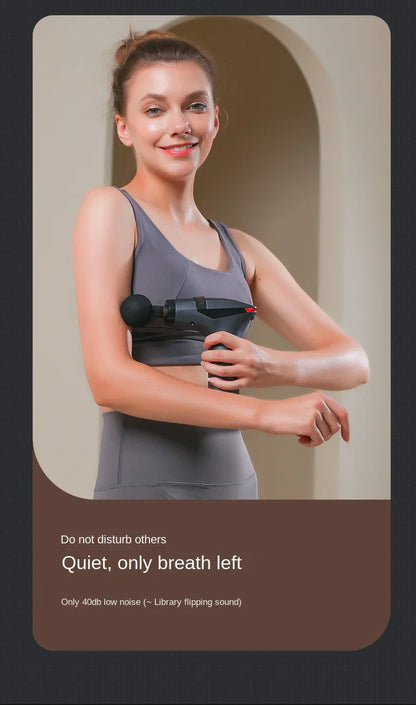 Multifunctional Deep Tissue Massage Gun – Long-Handle Electric Percussion Muscle Relaxer
