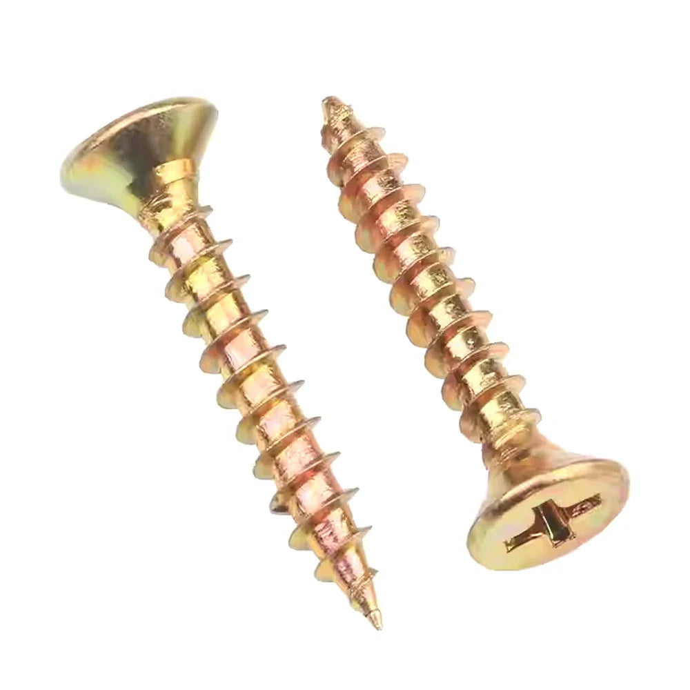 M3-M6 Zinc Phillips Countersunk Screws - Self-Tapping Drywall, Wood & Chipboard Screws