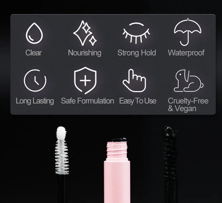48H Eyelash Glue and Seal for Clusters – Strong Hold, Long-Lasting Lash Adhesive for Extensions