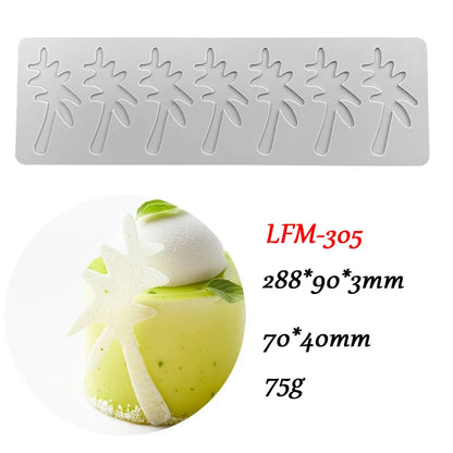 Chinoiserie Pavilion Silicone Mold — DIY Leaf, Flower & Swan Sugar Lace Pad for Chocolate & Crisp Cake Decoration