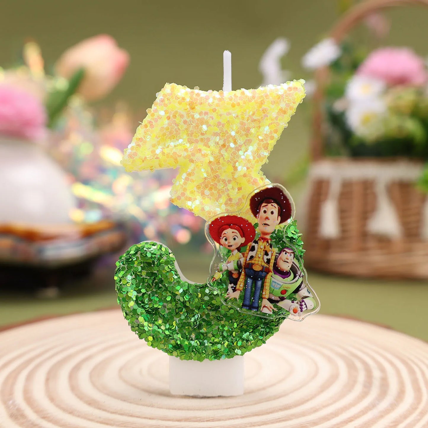 Toy Story Cartoon Number Candles 0-9 - Cute Kids Birthday Cake & Party Decoration Supplies