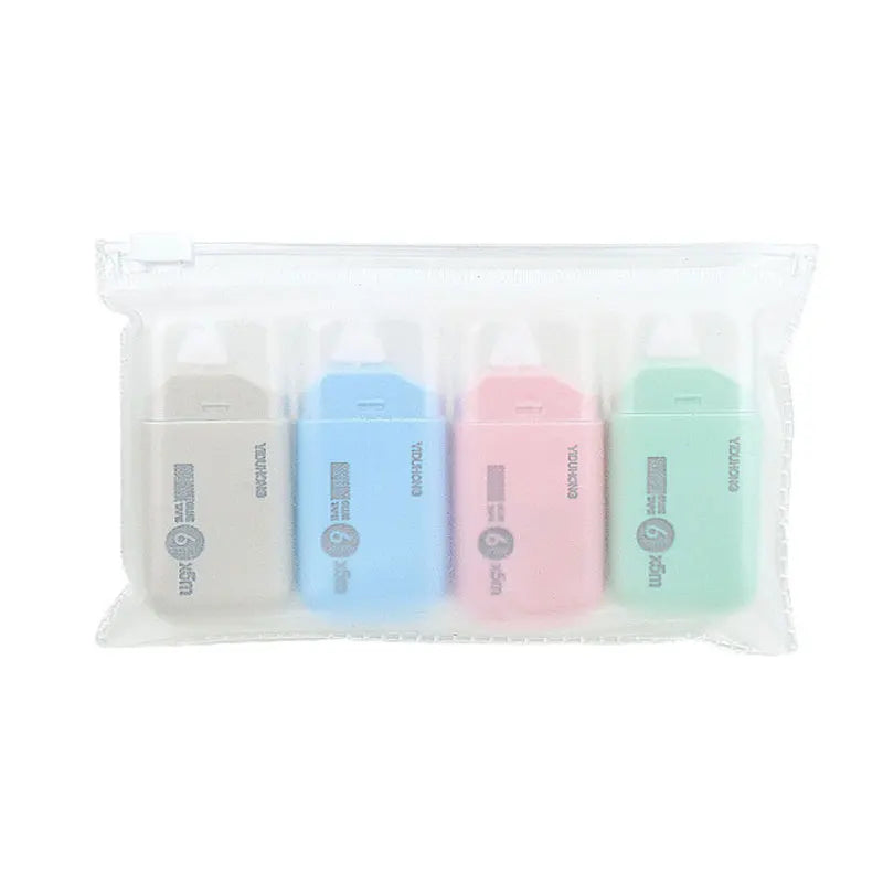 4-Piece Double-Sided Adhesive Dots Glue Tape - Acid-Free Archival-Safe Permanent Tape Runner Dispenser