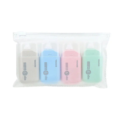 4-Piece Double-Sided Adhesive Dots Glue Tape - Acid-Free Archival-Safe Permanent Tape Runner Dispenser