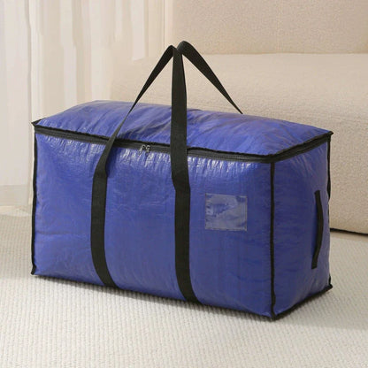 Large Capacity Waterproof Clothes Storage Bag – Foldable Blanket & Garment Organizer for Home, Bedroom, Closet, Transparent Storage Container