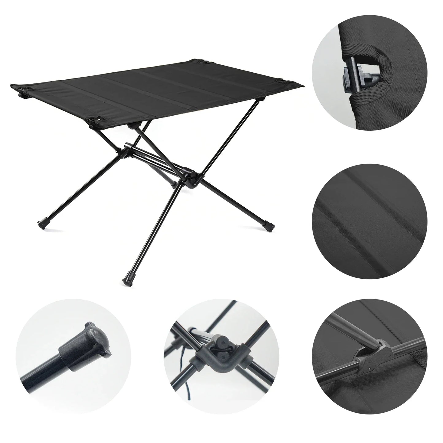 WESTTUNE Lightweight Camping Folding Table – Roll-Up 1680D Oxford & Aluminum Alloy for Outdoor Picnic & Travel