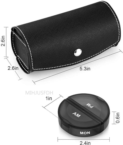Weekly 7-Day Pill Organizer Box – 14-Slot Medicine Holder for Vitamins, Supplements & Daily Medications