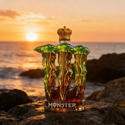 Monster Claw Leg Glass Decanter - Crown Top Whiskey Bottle & Decorative Spirit Dispenser for Home Bar