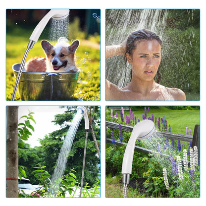 Portable Camping Shower | USB Rechargeable Electric Pump | Ideal for Camping, Car Washing, Gardening, and Pet Cleaning