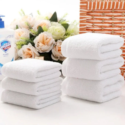 White Face & Hand Towels – Soft Small Towels for Kitchen, Hotel, Restaurant & Kindergarten Use