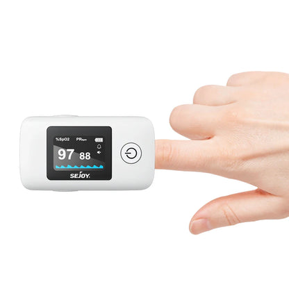 Sejoy Digital Wrist Blood Pressure Monitor & Finger Pulse Oximeter – OLED Heart Rate & Blood Oxygen Tracker