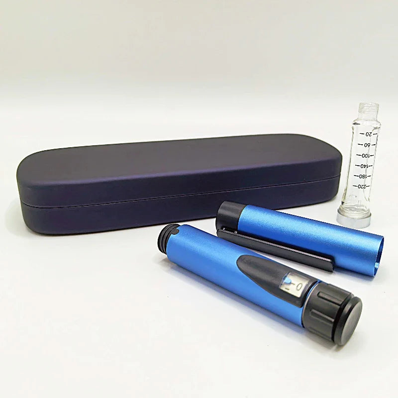 ChiJiaoDr Reusable Metal Insulin Pen — Sterile 3ml Cartridge Injection Syringe for Safe Medication Delivery