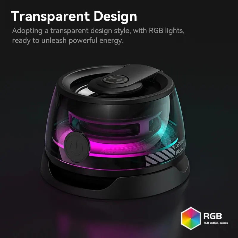 Edifier HECATE G200 Portable Bluetooth Speaker – RGB Lighting, BT5.3 Mini Sound Box with 7-Hour Playback & Phone Holder