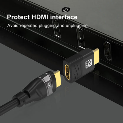 HDMI-Compatible Adapter – Mini/Micro HDMI to HDMI, 8K 60Hz, 4K 120Hz/144Hz Male to Female Converter for HDTV, Laptop, PS5