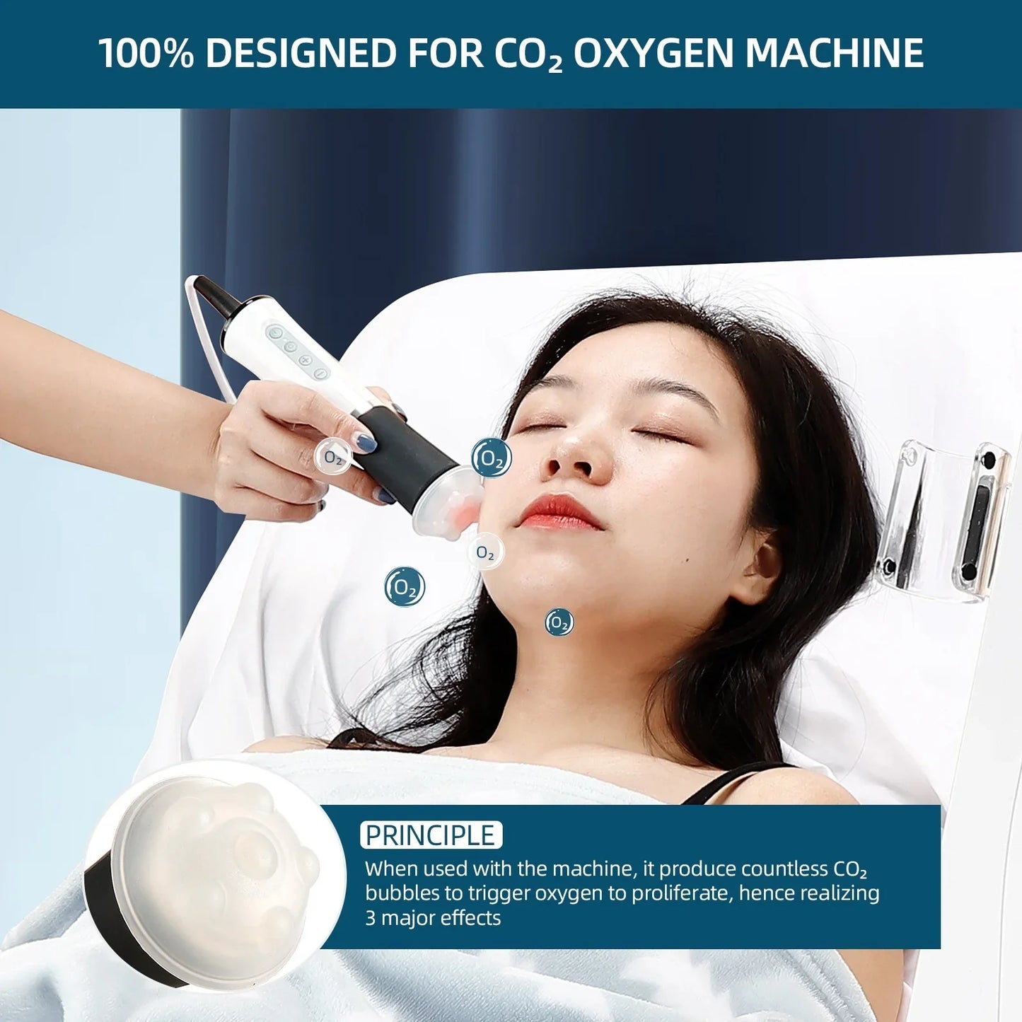 CO2 Glam Pod for Bubble Facial – Aqua Facial Skincare Pods with CO2 Serum Gel for Spa Treatment and Revive