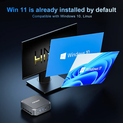 Firebat A6 Mini PC – AMD R7 6800H 8-Core, 16GB DDR5, 512GB SSD, WiFi 6 & BT5.2 Desktop Computer