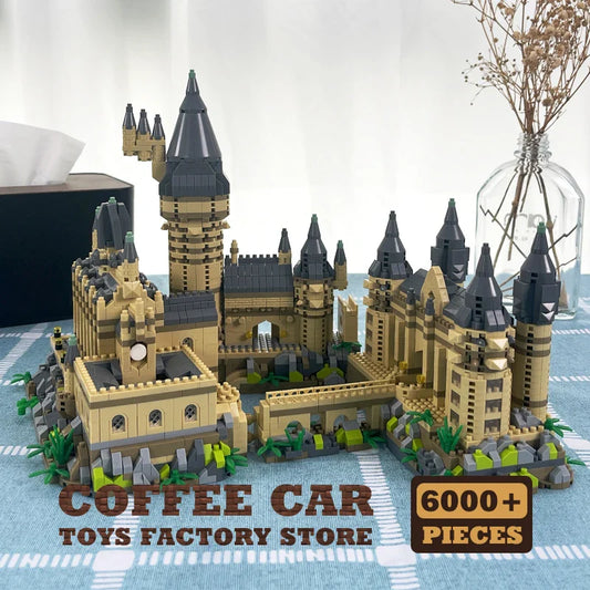 Creative Magic School Diamond Bricks Set — Medieval Castle MOC Building Blocks DIY Toy for Kids & Adults, Perfect Christmas Gift