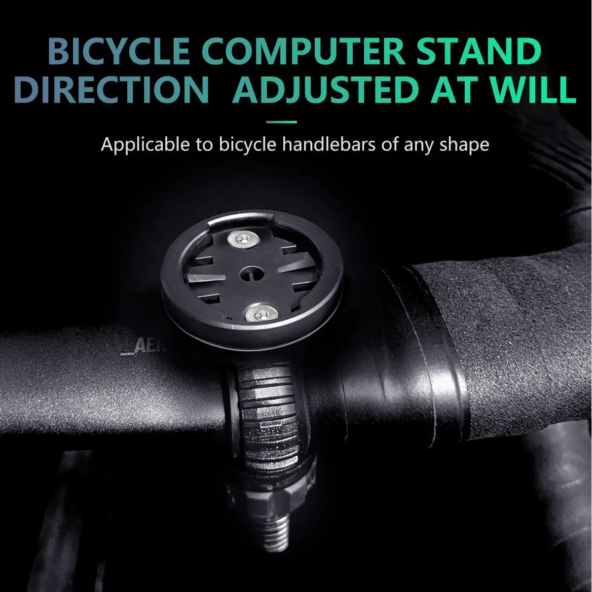 CYCLAMI S6 Bike GPS Computer Mount — Universal Rotatable Headlight & Bicycle Light Holder for Garmin, XOSS