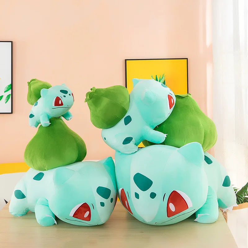 45cm Pokemon Bulbasaur Plush Toy – Soft Stuffed Anime Doll & Kawaii Throw Pillow, Birthday Gift for Boys & Girls
