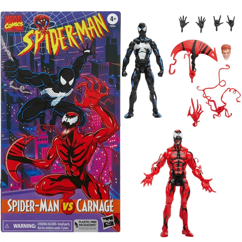 Hasbro Spider-Man 2099 Miguel O’Hara Action Figure — Legends Venom & Deadpool, Change Face Statue Model Doll Toy Gift for Kids
