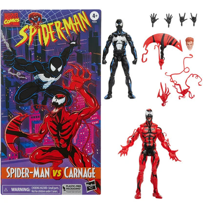 Hasbro Spider-Man 2099 Miguel O’Hara Action Figure — Legends Venom & Deadpool, Change Face Statue Model Doll Toy Gift for Kids
