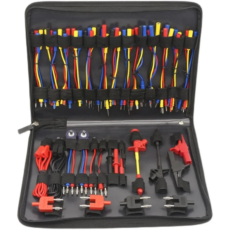 70PCS Multimeter Test Lead Kit – Complete Automotive Electronic Connector & Cable Hand Tool Set