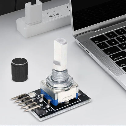 1-8PCS KY-040 Rotary Encoder Module - 360° Knob Switch Sensor Development Board for Arduino 5V DIY Projects