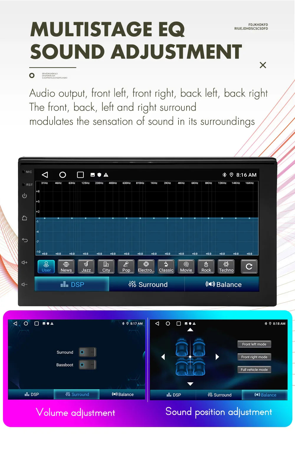 ESSGOO 2-Din Android Car Radio — 7/9/10" CarPlay Multimedia Player with GPS, Stereo Video Player for Tesla-Style, Nissan & Hyundai