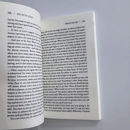 Die with Zero – Getting All You Can from Your Money and Life, English Book