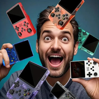 BOYHOM R36S Retro Handheld Game Console – 3.5" IPS, Linux ARKOS, Dual-RAM, 15,000+ Games, 64GB/128GB Portable Pocket Player