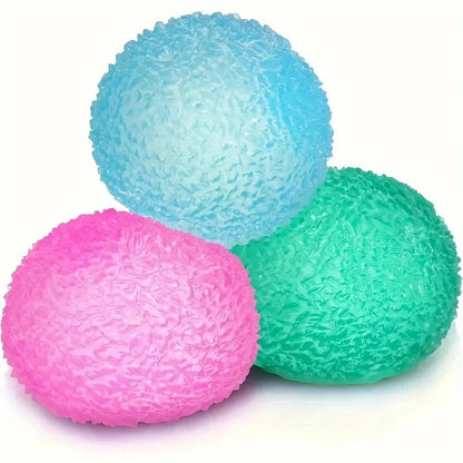 Squishy Multicolor Ice Ball Fidget Toy – Soft Squeeze Texture Stress Relief Toy for Kids & Adults, Halloween & Christmas Gift Idea