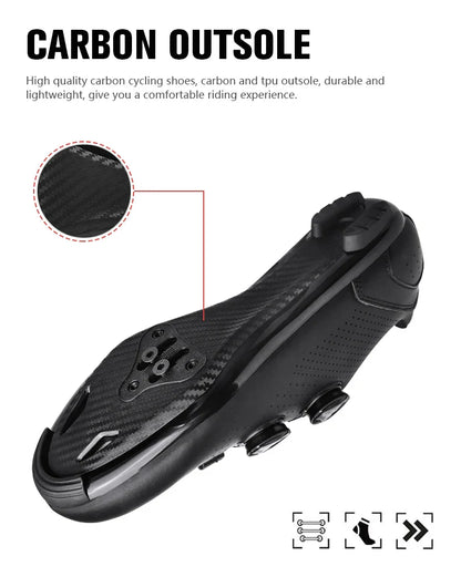 Men’s MTB Cycling Shoes — Flat Dirt & Road Bike Sneakers with SPD Cleats
